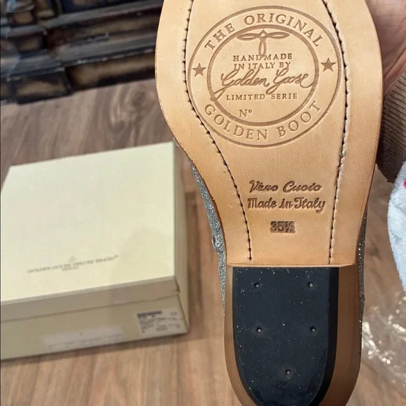 GOLDEN GOOSE BOOTS NEW NEVER WORN YOUNG SPARKLES SIZE 5.5 - Picture 4 of 13